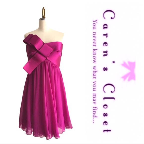 Marchesa Dresses & Skirts - Marchesa Notte Strapless Silk Formal Dress